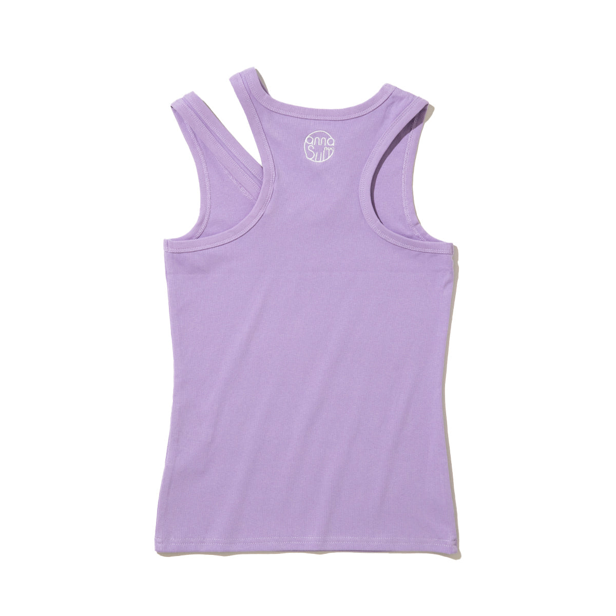 ANNA SUI NYC Cut-Off Tank Top アナスイ エヌワイシー カットオフタンクトップ 16115403【レディース コットン素材 アシンメトリー 26SS】