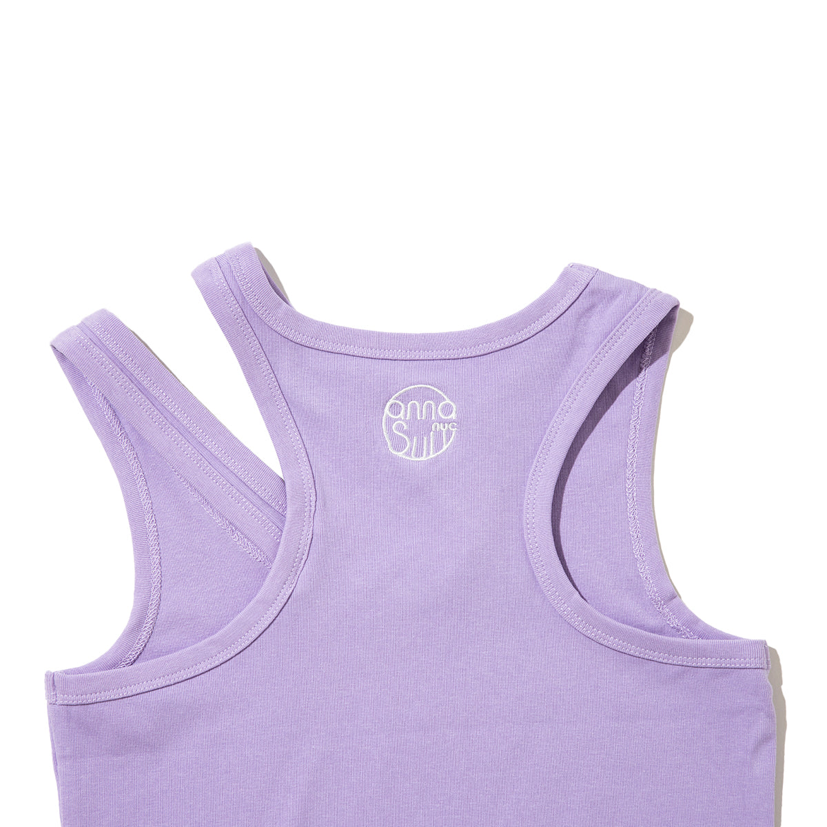 ANNA SUI NYC Cut-Off Tank Top アナスイ エヌワイシー カットオフタンクトップ 16115403【レディース コットン素材 アシンメトリー 26SS】