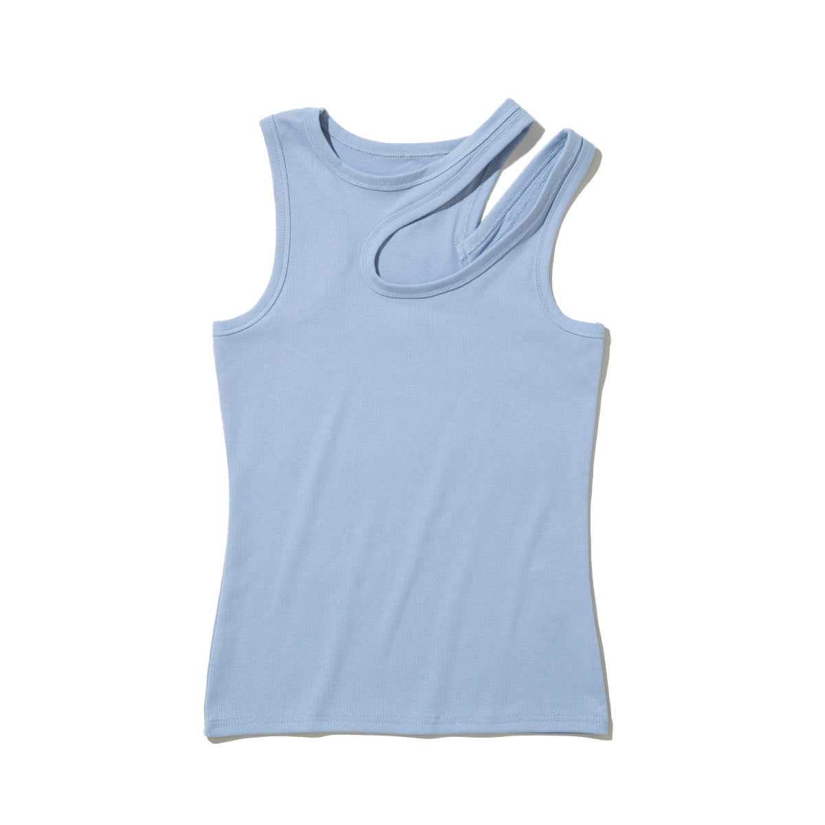 ANNA SUI NYC Cut-Off Tank Top アナスイ エヌワイシー カットオフタンクトップ 16115403【レディース コットン素材 アシンメトリー 26SS】