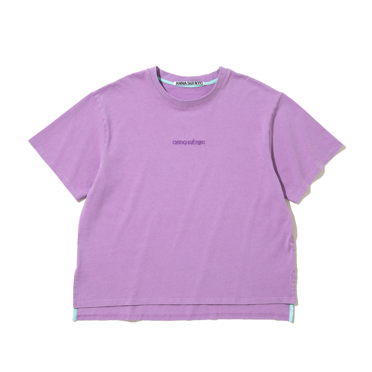 ANNA SUI NYC Glitter Logo T-shirt アナスイ エヌワイシー ラメ ロゴTシャツ 16117402【レディース ロゴTシャツ 半袖 ラメ 26SS】