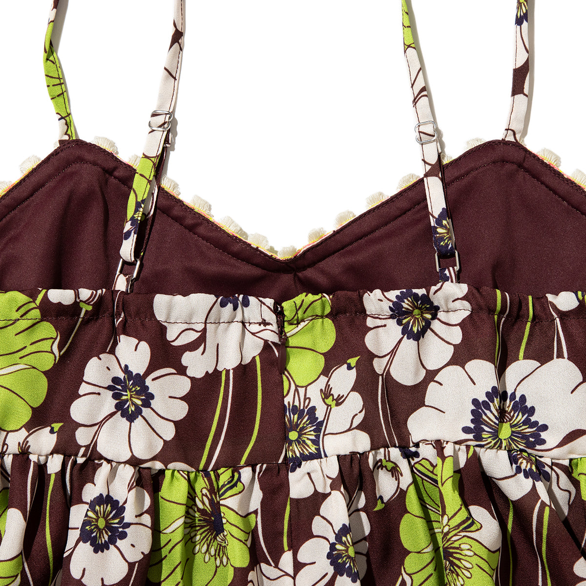 ANNA SUI NYC SUMMER RETRO FLORAL CAMISOLE アナスイ エヌワイシー サマーレトロフラワーキャミソール 16118407【レディース キャミソール レディース 夏トップス フレアトップス ギャザートップス 26SS】