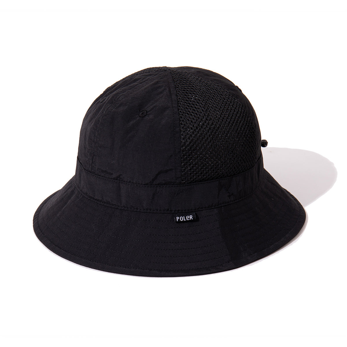 POLER NYLON MESH BELL HAT ポーラー ナイロン メッシュ ベルハット 261MCV0069【メンズ ナイロンメッシュ ベルハット 通気性抜群 メッシュハット サマーハット 26SS】