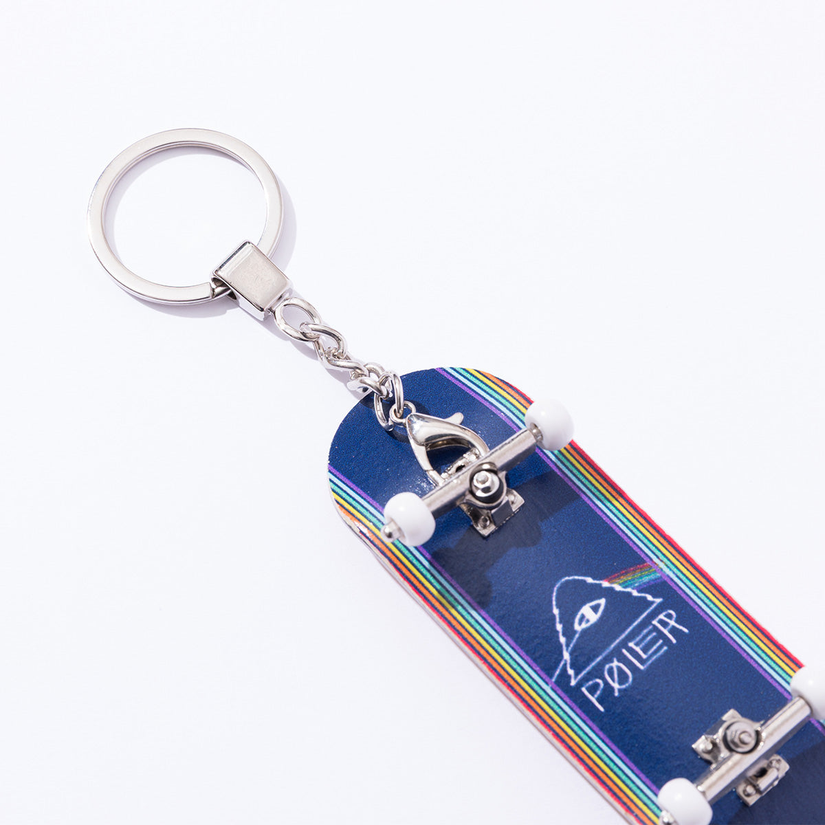POLER FINGER SKATEBOARD KEY CHAIN ポーラー フィンガースケートボード キーチェーン 261MCV0116【メンズ スケートボード キーホルダー グラフィックロゴ 26SS】
