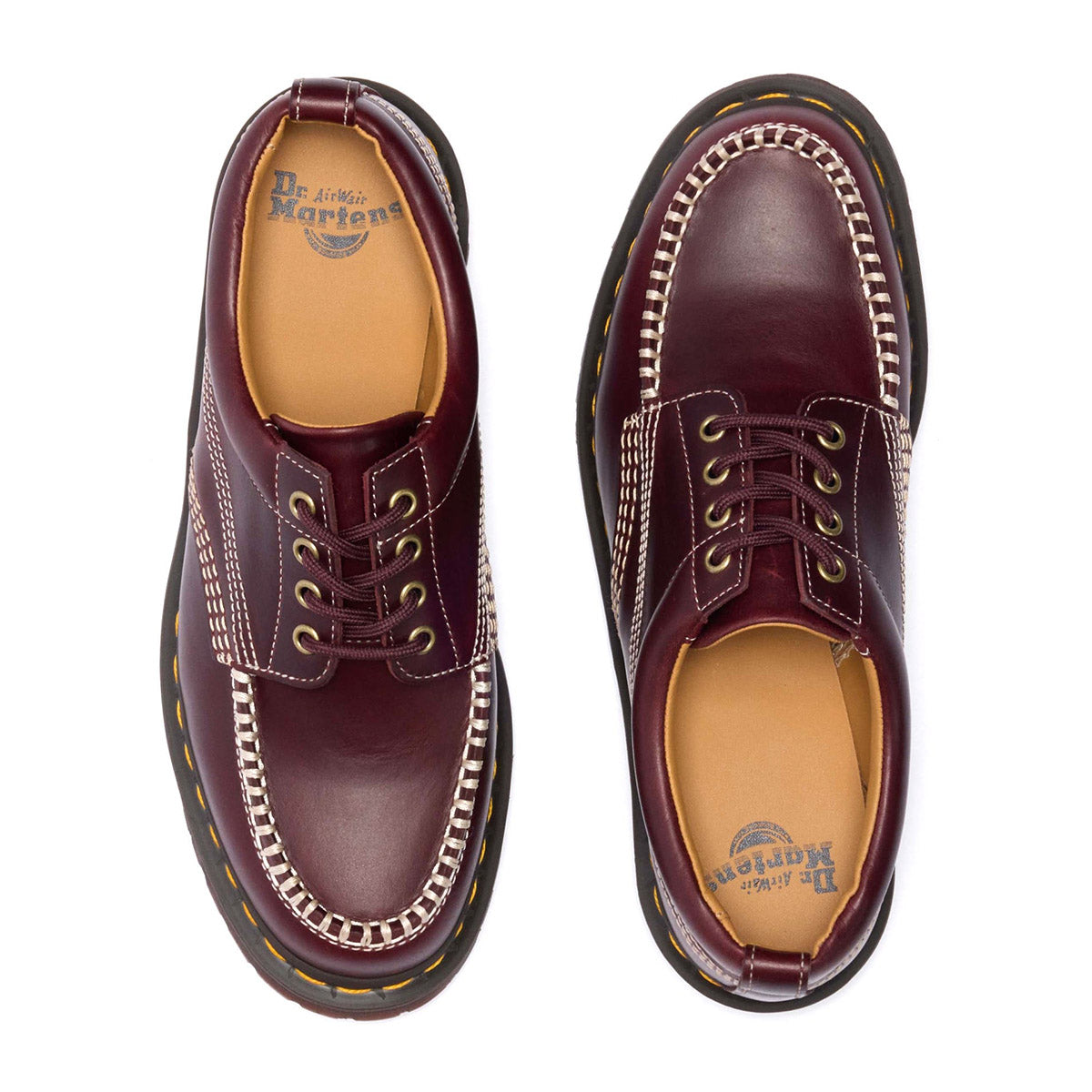 Dr. MARTENS LOWELL 4 HOLE SHOES ドクターマーチン ロウェル 4 ホール シューズ 31817600【メンズ ローファー モックトゥ レースアップ ヴィンテージ風 アナリンレザー 26SS】