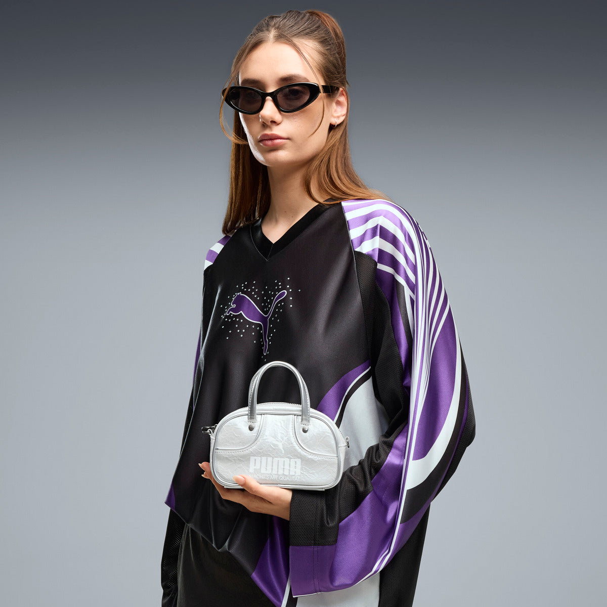 PUMA 1976 LUSTER MICRO GRIP BAG プーマ 1976 ラスター マイクログリップバッグ 92862【レディース ミニハンドバッグ ミニショルダーバッグ 取り外し可能ストラップ コンパクト 26FW】