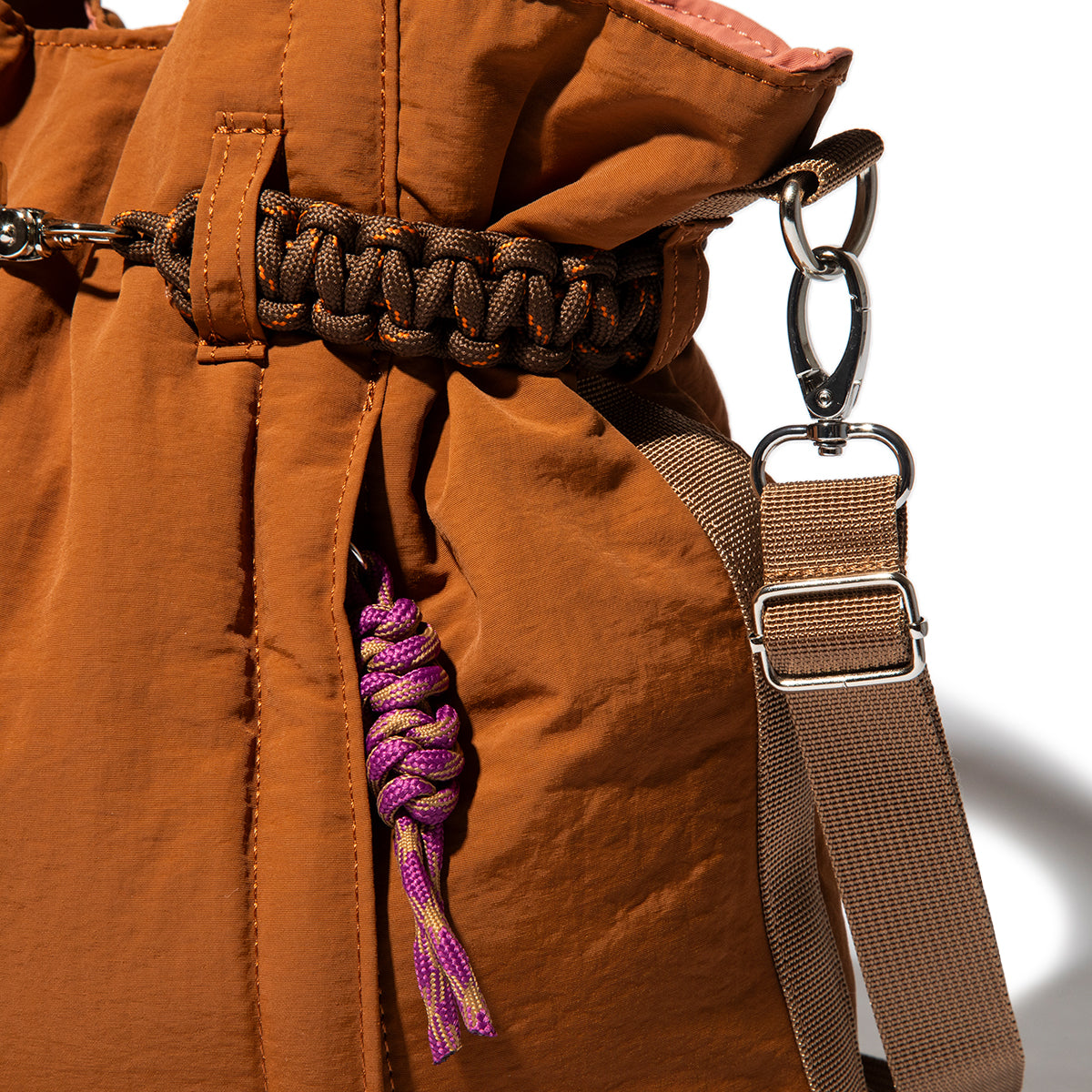 CONTROL FREAK Nylon Cord Belt Tote コントロールフリーク ナイロンコードベルトトート 252-120514【レディース ナイロン素材 マルチWAY 26FW】