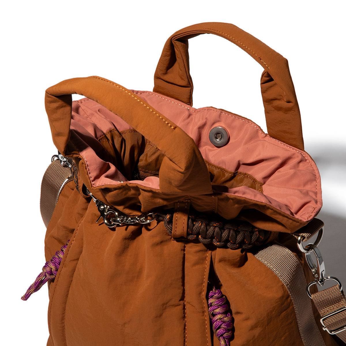 CONTROL FREAK Nylon Cord Belt Tote コントロールフリーク ナイロンコードベルトトート 252-120514【レディース ナイロン素材 マルチWAY 26FW】