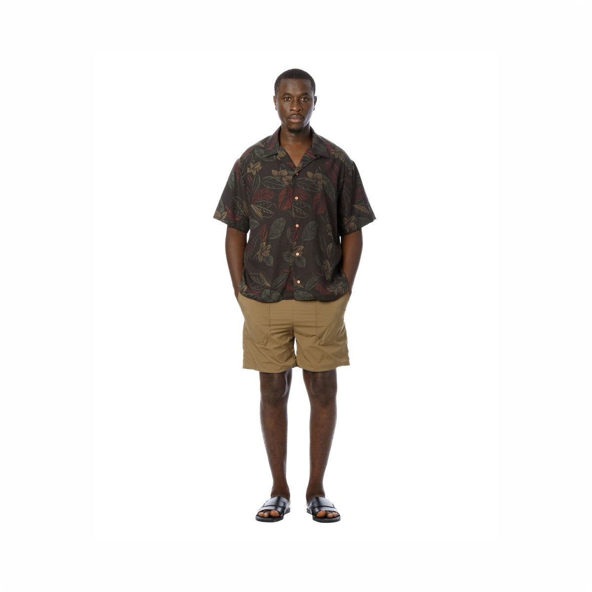 Sandinista Aloha Reverse Shirt サンディニスタ アロハリバースプリントシャツ 60426US02-TP【メンズ 開衿シャツ 半袖 ボタニカル柄 リヨセル生地 26SS】