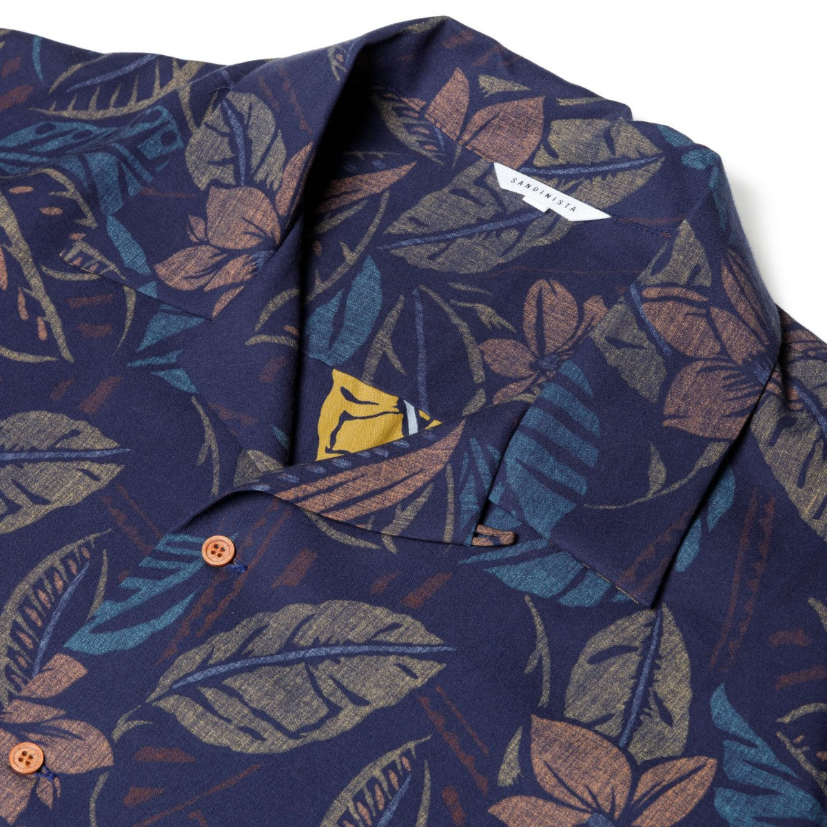 Sandinista Aloha Reverse Shirt サンディニスタ アロハリバースプリントシャツ 60426US02-TP【メンズ 開衿シャツ 半袖 ボタニカル柄 リヨセル生地 26SS】