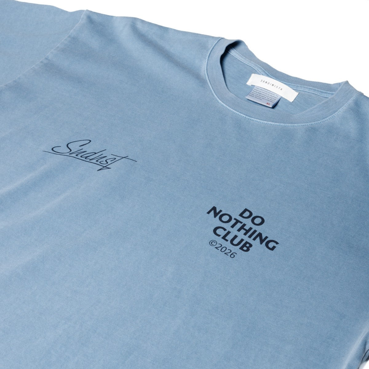 Sandinista D.N.C. 2026 Pigment Dye Tee サンディニスタ D.N.C. 2026 ピグメントダイ ティー KN-PT-017【メンズ 半袖 コットン素材 ピグメント加工 26SS】