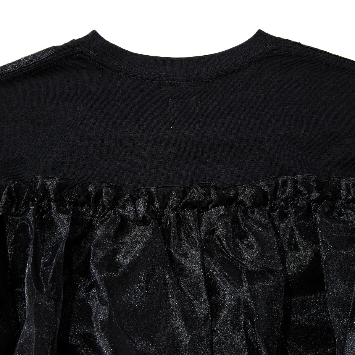 YuumiARIA TULLE FLARE T-SHIRT ユウミアリア チュールフレアTシャツ 262-AC030【レディース トップス カットソー シースルー レイヤード 花柄 26FW】