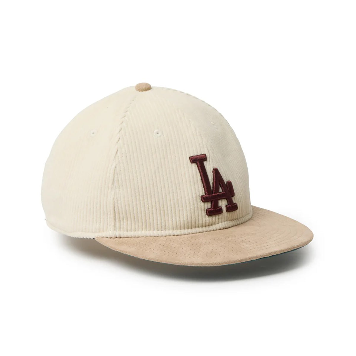 NEW ERA LOS ANGELES DODGERS 8W CORDUROY RETRO CROWN 9FIFTY ニューエラ ロサンゼルス ドジャース 8W コーデュロイ レトロ クラウン 9FIFTY 15136889-108【メンズ キャップ 帽子 コーデュロイ フラットバイザー 26FW】