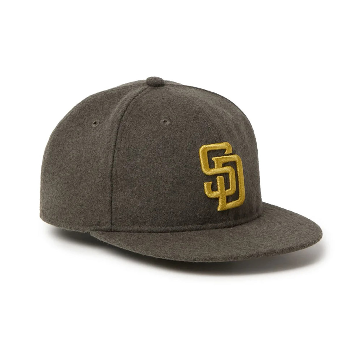 NEW ERA SAN DIEGO PADRES MELTON SOFT BUCKRAM 9FIFTY ニューエラ サンディエゴ パドレス メルトン ソフト バックラム 9FIFTY 15136996-108【メンズ キャップ 帽子 フェルト 保温性 フラットバイザー 26FW】