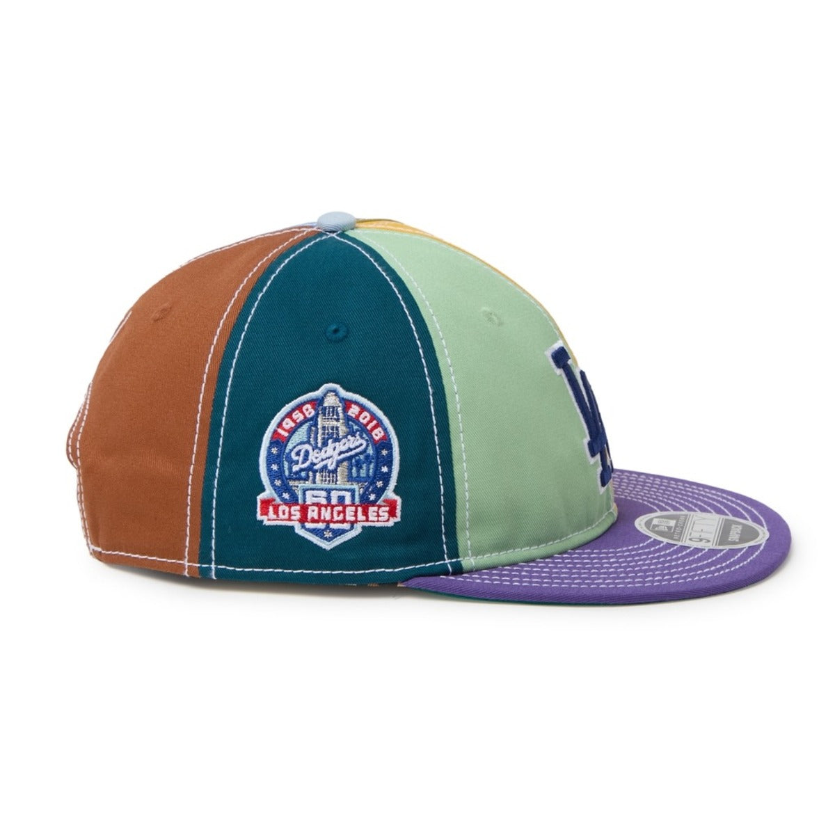 NEW ERA LOS ANGELES DODGERS RETRO CROWN 9FIFTY Sean Wotherspoon ニューエラ ロサンゼルス・ドジャース レトロクラウン 9FIFTY 15156292【メンズ コラボ ヴィンテージウォッシュ コットン キャップ クロシェニット 26FW】