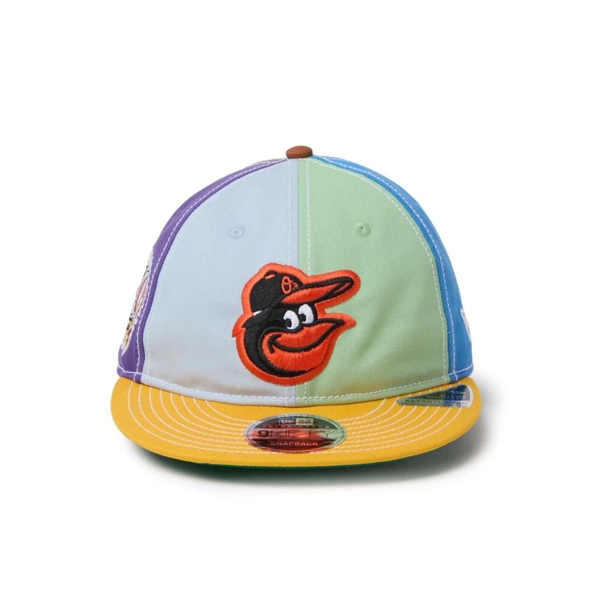 NEW ERA BALTIMORE ORIOLES RETRO CROWN 9FIFTY Sean Wotherspoon ニューエラ ボルチモア・オリオールズ レトロクラウン 9FIFTY 15156293【メンズ コラボ ヴィンテージウォッシュ コットン キャップ クロシェニット 26FW】