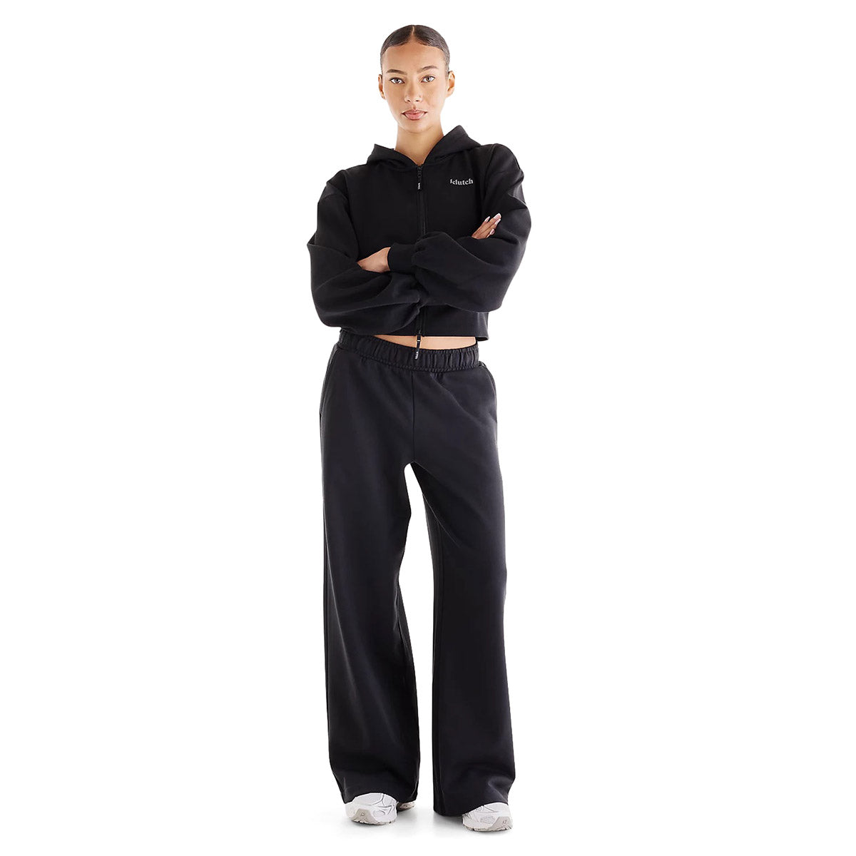 New Balance Klutch X NB Cotton Fleece Pant ニューバランス Klutch X NBコットンフリースパンツ WB61246H【レディース スウェットパンツ リラックスフィット ワイドレッグシルエット 刺繍ロゴ 26FW】
