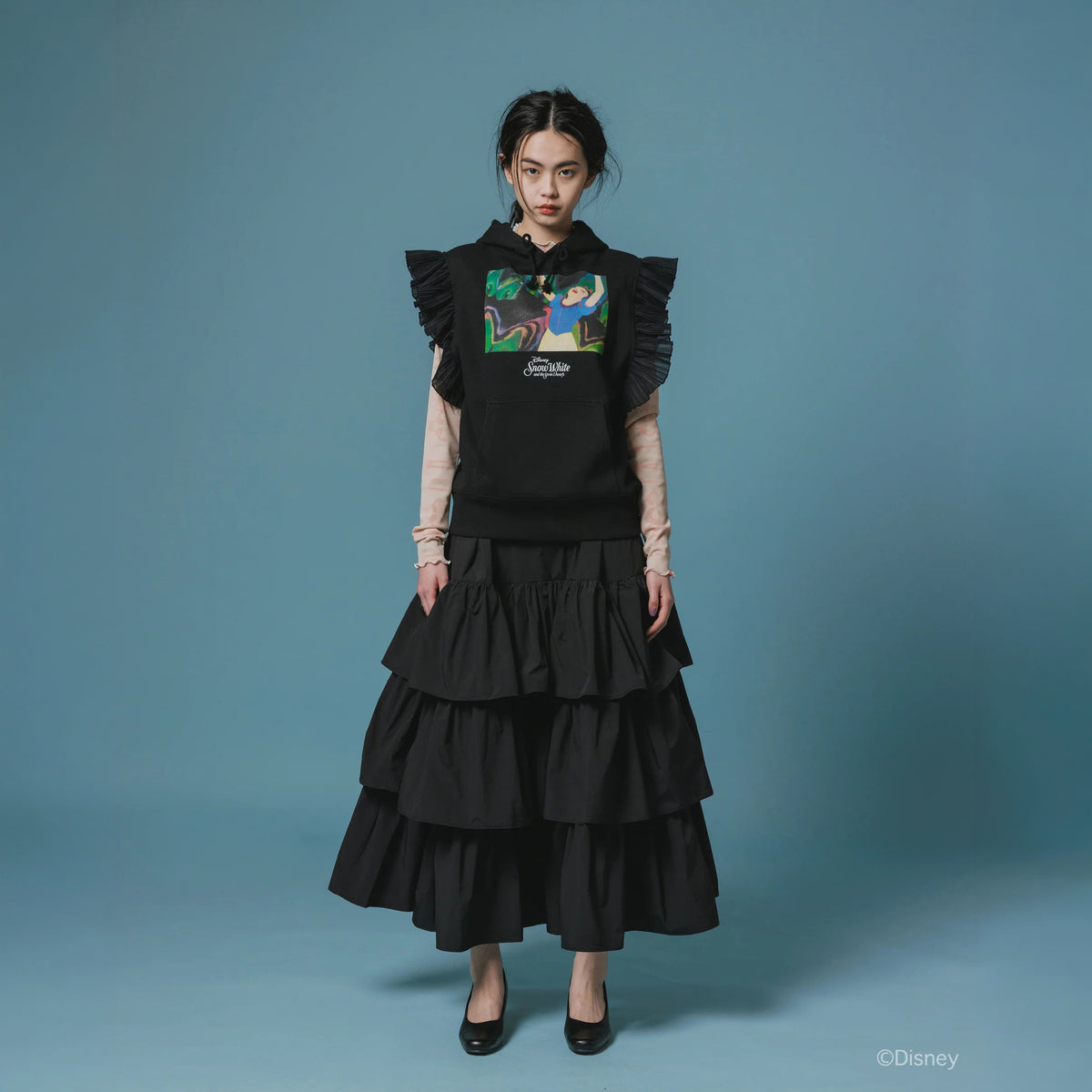 NON TOKYO 3Way Tiered Skirt ノントーキョー 3WAY ティアードスカート NON-26A-0803【レディース ティアードスカート ミニ ミディ ロング ギャザー 取り外し可能 26FW】