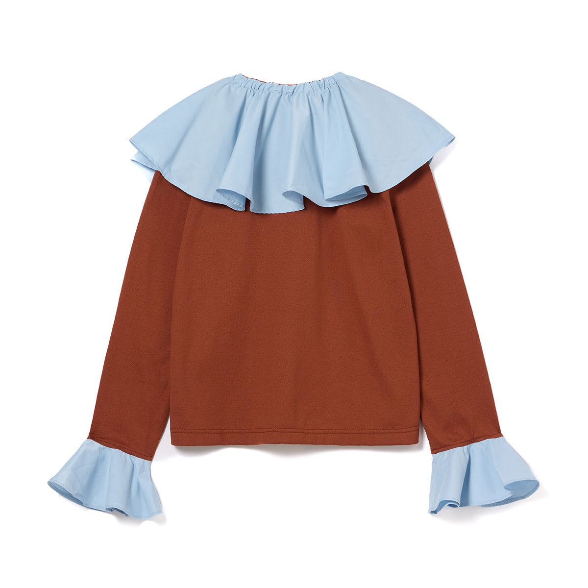 NON TOKYO OVER COLLAR L/S TOP ノントーキョー オーバーカラー L/Sトップス NON-26A-0814【レディース 長袖カットソー フリル レイヤー 天竺 26FW】