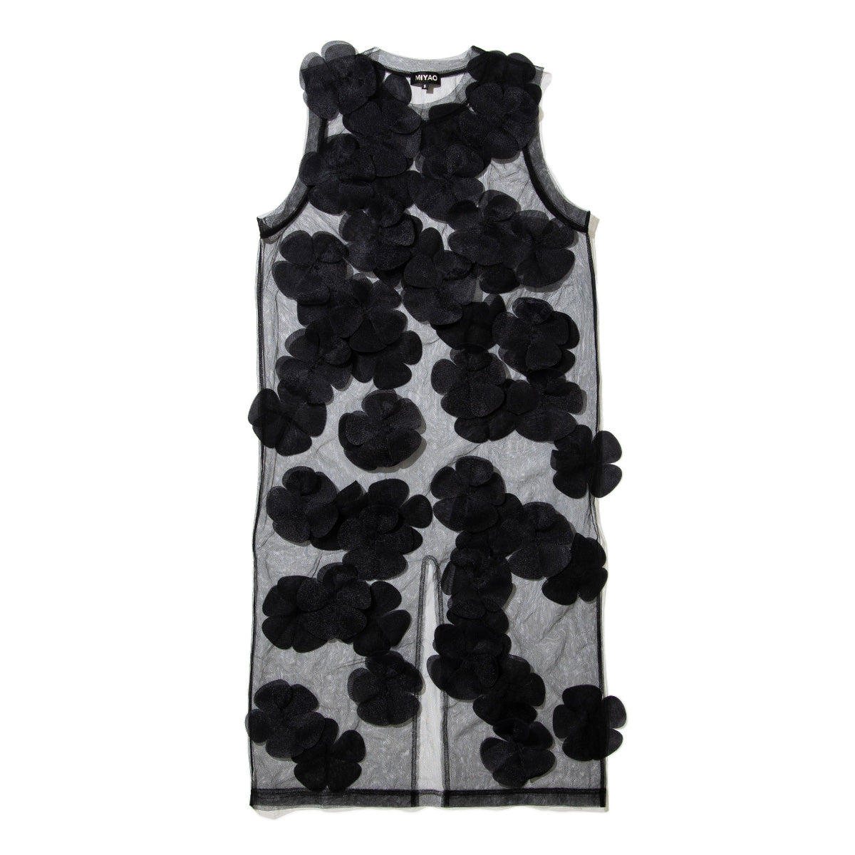 MIYAO Flower Motif Dress ミヤオ フラワーモチーフドレス MFOP-01【レディース ワンピース ロングワンピース シースルー レイヤード 花柄 26FW】