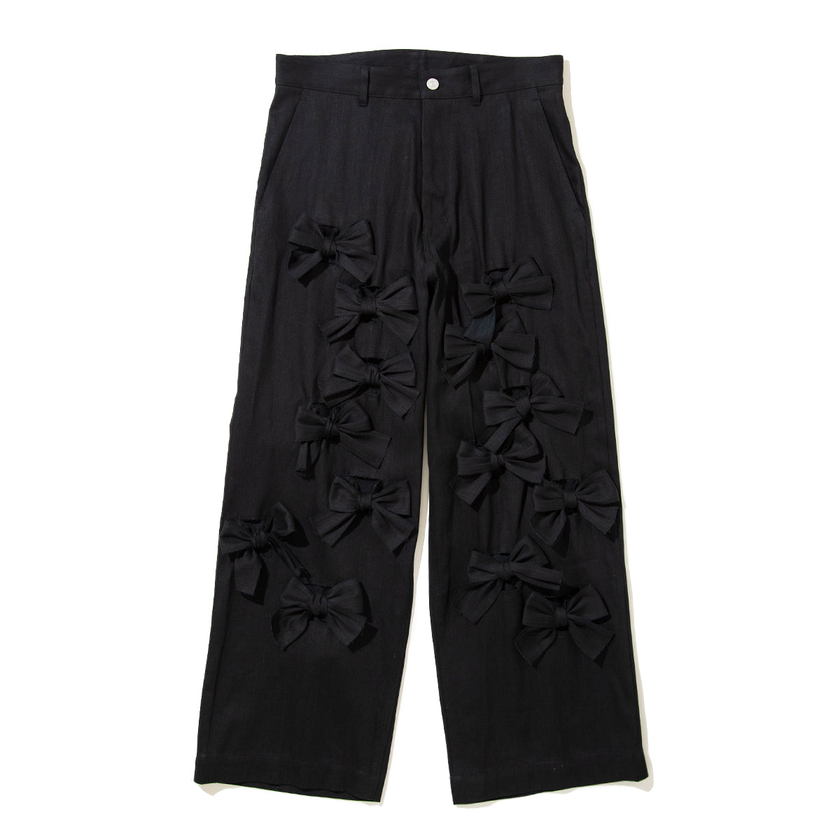 MIYAO RIBBON PANTS ミヤオ リボン パンツ MFPT-03【レディース パンツ リボン コットンデニム 26FW】