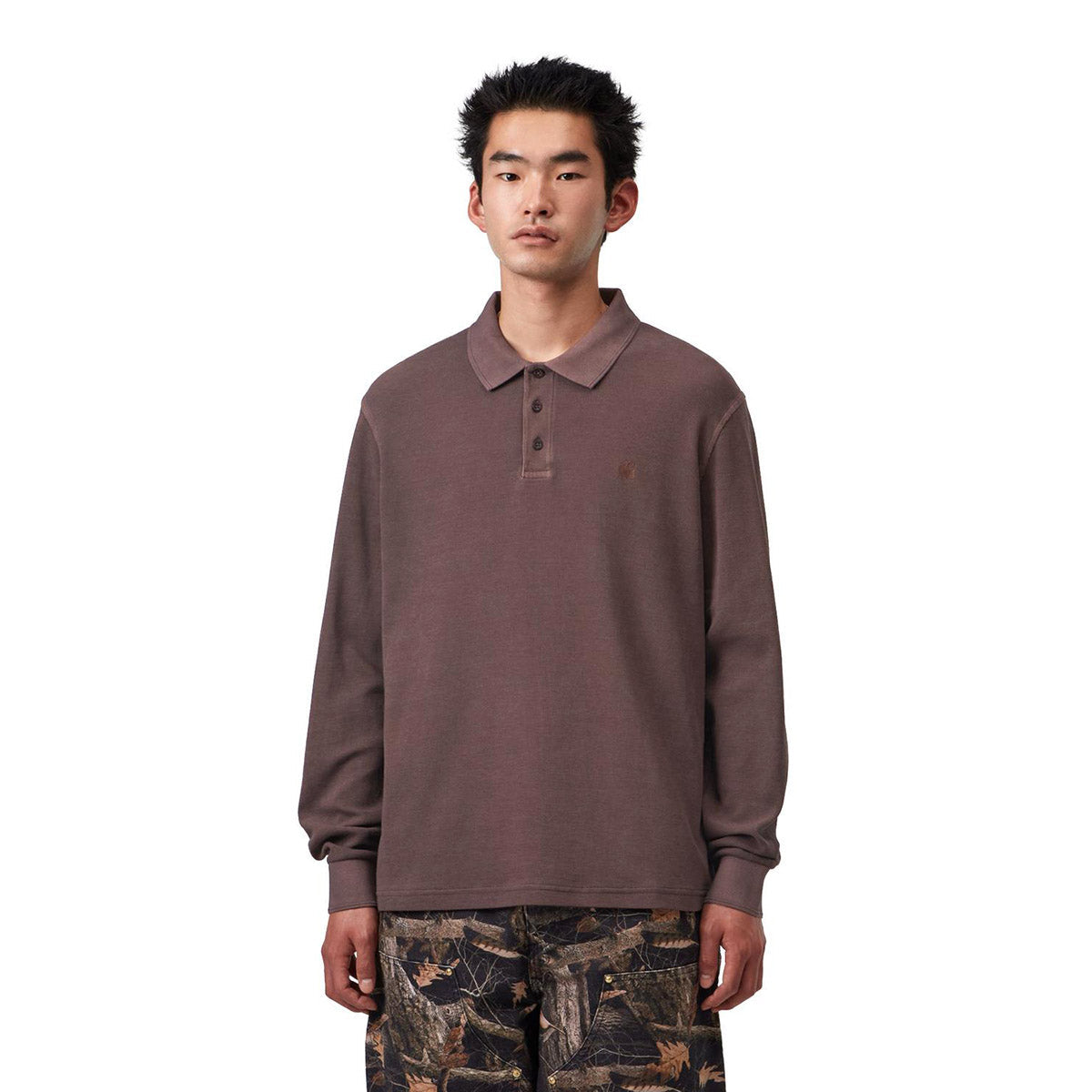 Carhartt WIP L/S Waffle Rugby Shirt カーハートワークインプログレス ロングスリーブ ワッフル ラグビーシャツ I037043【メンズ 長袖 ルーズフィット カジュアル デイリーユース 26FW】