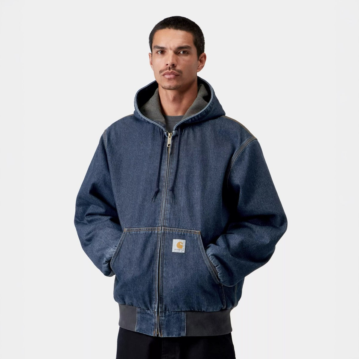 Carhartt WIP OG Active Jacket カーハートワークインプログレス オージー アクティブ ジャケット I037581【メンズ ルーズフィット フード付き デニム素材 カジュアル デイリーユース 26FW】