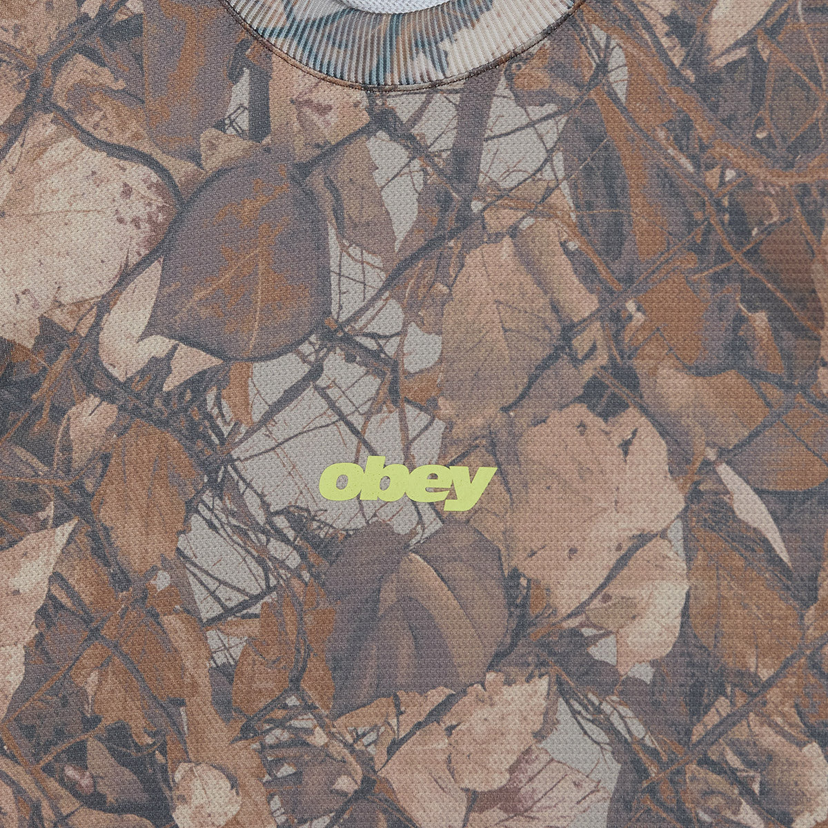 OBEY BASECAMP KNIT LS SHIRT オベイ ベースキャンプ ニット ロングスリーブ シャツ 131030151【メンズ カットソー 長袖 カモフラージュ 26FW】