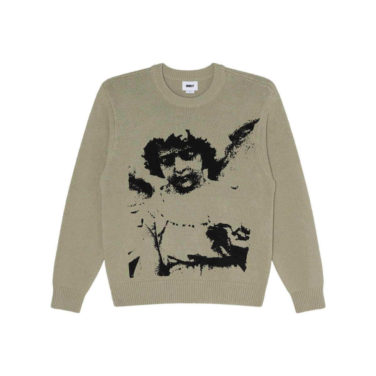 OBEY CHERUB SWEATER オベイ チェラブ セーター 151000134ABSO26H【メンズ ニット プリント クルーネック カジュアル デイリーユース 26FW】