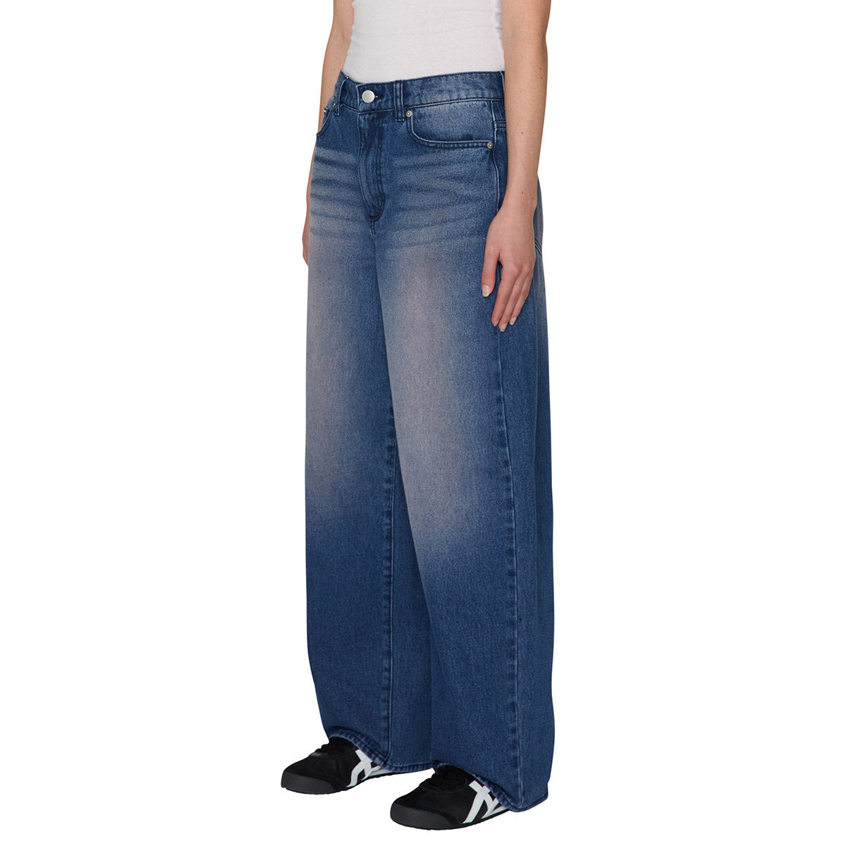 OBEY ALLYSA 5 POCKET DENIM オベイ アリーサ 5ポケット デニム 242010069【レディース デニム フェードウォッシュ加工 ゴムウエスト 26FW】