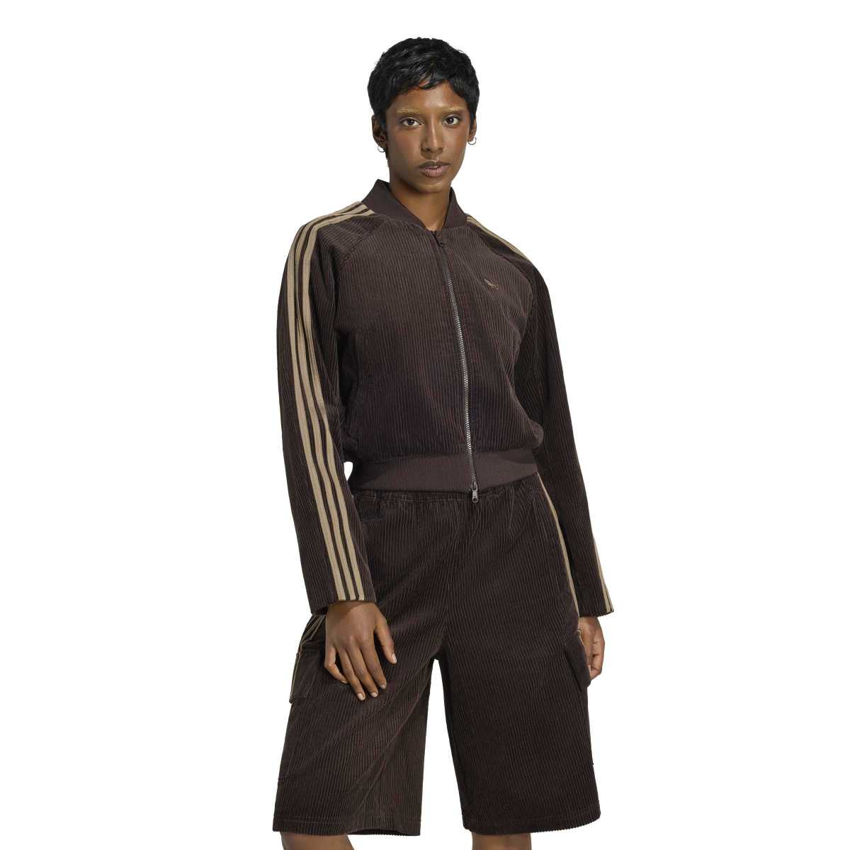 adidas Originals CORDUROY SST TRACK TOP アディダスオリジナルス コーデュロイ SST トラックトップ VW873-KT0052【レディース トラックジャケット ショート丈 コーデュロイ カジュアル デイリーユース 26FW】