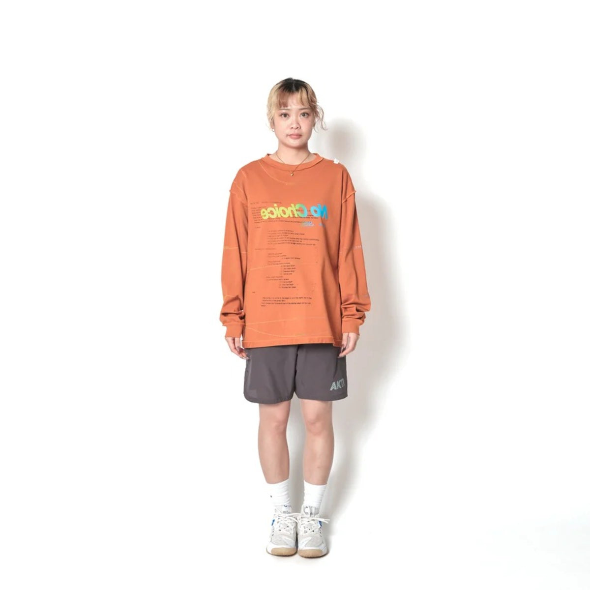 AKTR F.A. DIY CO L/S LOOSE TEE アクター F.A. ディーアイワイ シーオー ロングスリーブ ルーズティー 226-029005【メンズ ロンT カジュアル デイリーユース バスケットボール 天竺生地 26FW】