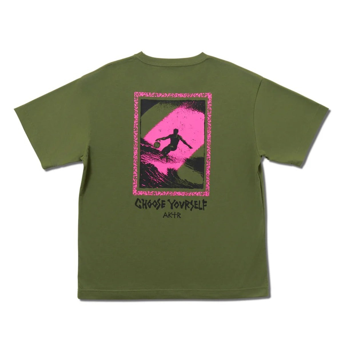 AKTR TIDELINE PHOTO T/C LOOSE TEE (OL) アクター タイドライン フォト T/C ルーズTシャツ 226-043005【メンズ 半袖 グラフィック ストリート デイリーユース 26FW】