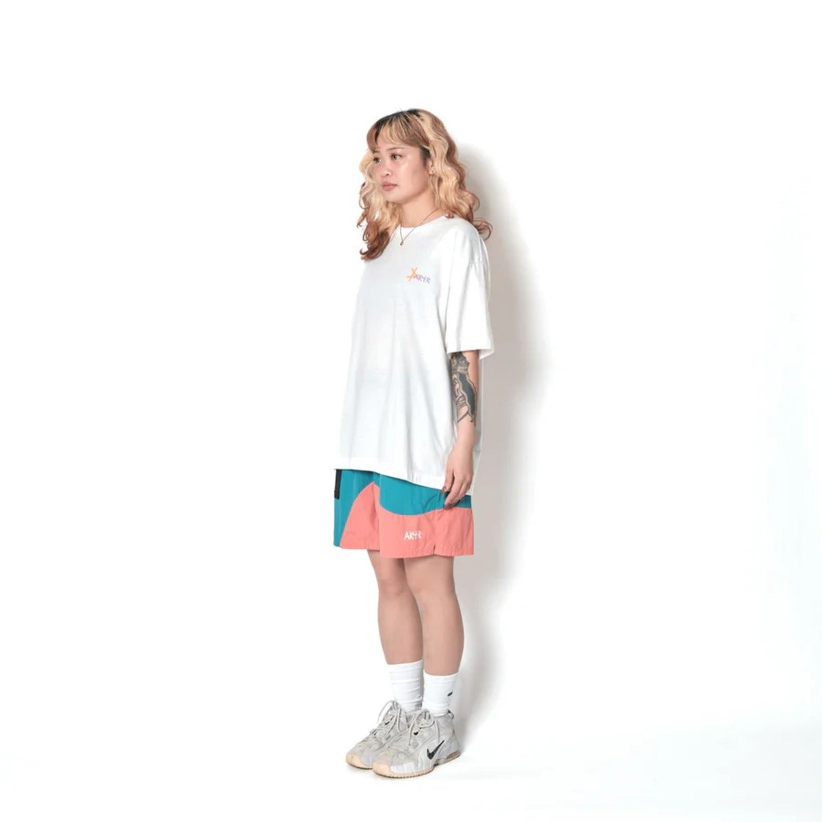 AKTR TIDELINE WAVE NYLON WIDE 5.5″ SHORTS (TL) アクター タイドライン ウェーブ ナイロン ワイド 5.5インチ ショーツ 226-046002【メンズ ショートパンツ 短パン ナイロンパンツ ワイドシルエット 26FW】