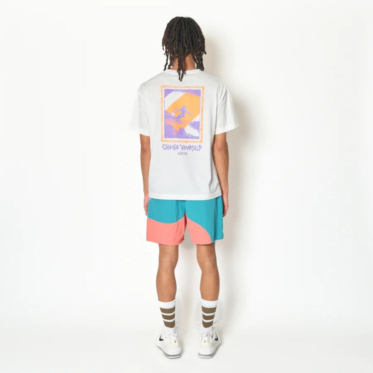 AKTR TIDELINE WAVE NYLON WIDE 5.5″ SHORTS (TL) アクター タイドライン ウェーブ ナイロン ワイド 5.5インチ ショーツ 226-046002【メンズ ショートパンツ 短パン ナイロンパンツ ワイドシルエット 26FW】