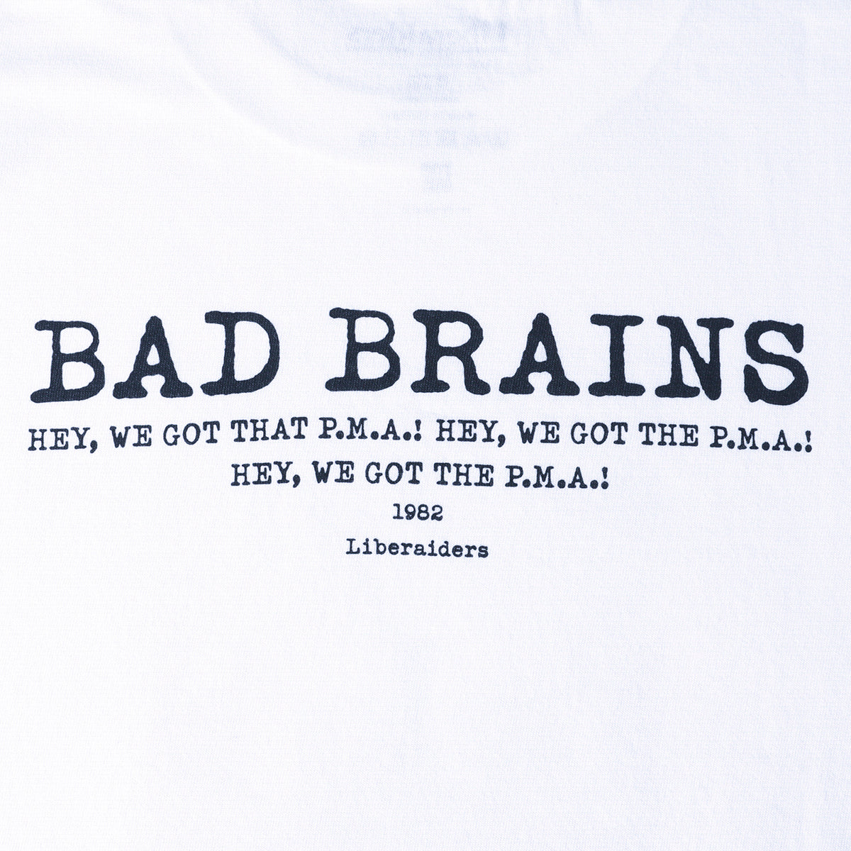 Liberaiders BAD BRAINS TEE リベレイダース バッド・ブレインズ・ティー 776032616【メンズ ロックT モノクロフォト バックプリント パンク ストリートファッション 26FW】