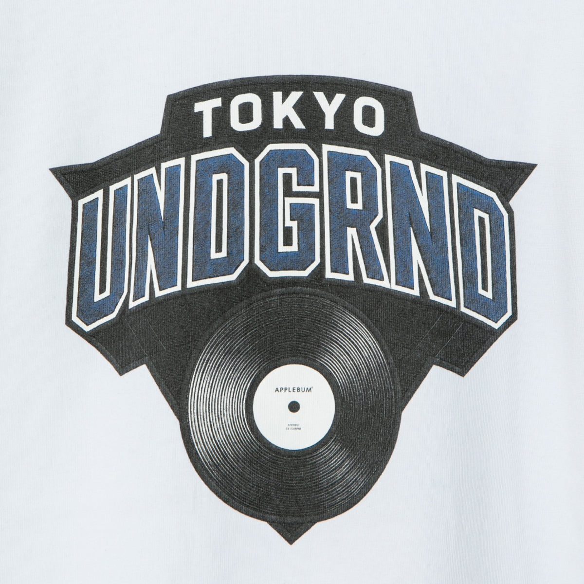 APPLEBUM Tokyo Undgrnd T-Shirt アップルバム トーキョー アンダーグラウンド Tシャツ HS2611103【メンズ 半袖Tシャツ 天竺生地 ストリート カルチャー モノトーン 26SS】