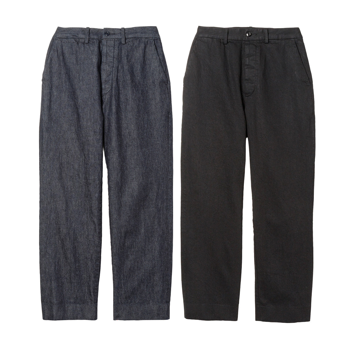 Sandinista Denim Trousers - Washed サンディニスタ デニム トラウザーズ ウォッシュド 60426WA02-BT【メンズ デニムパンツ スラックス ストレートパンツ 11オンスデニム 26FW】