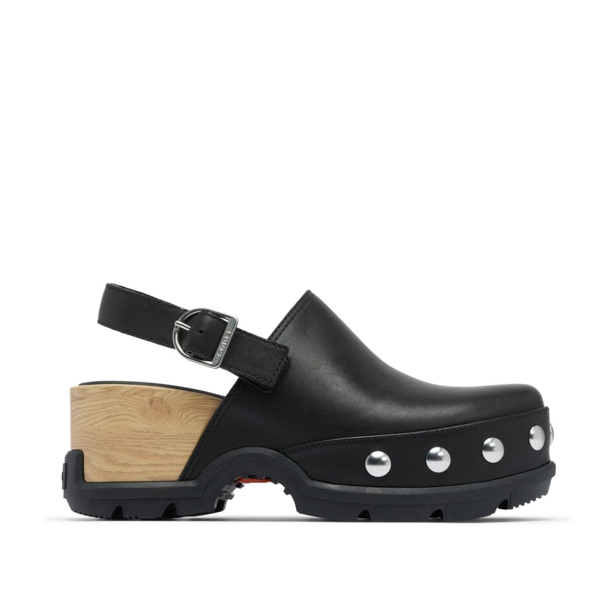 SOREL ROMIN CLOG RIVET ソレル ローミンクロッグ リベット NL5226-010【レディース クロッグサンダル レザー ヒールストラップ 軽量 26FW】