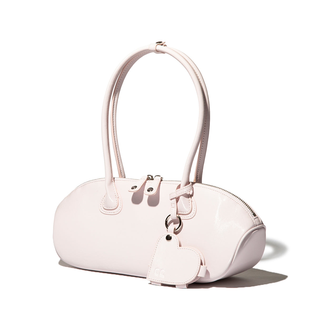 Casselini Round Charm Bag キャセリーニ ラウンド チャーム バッグ 262-110510【レディース ラウンドボストンバッグ ハンドバッグ 大容量 チャーム付き 26FW】