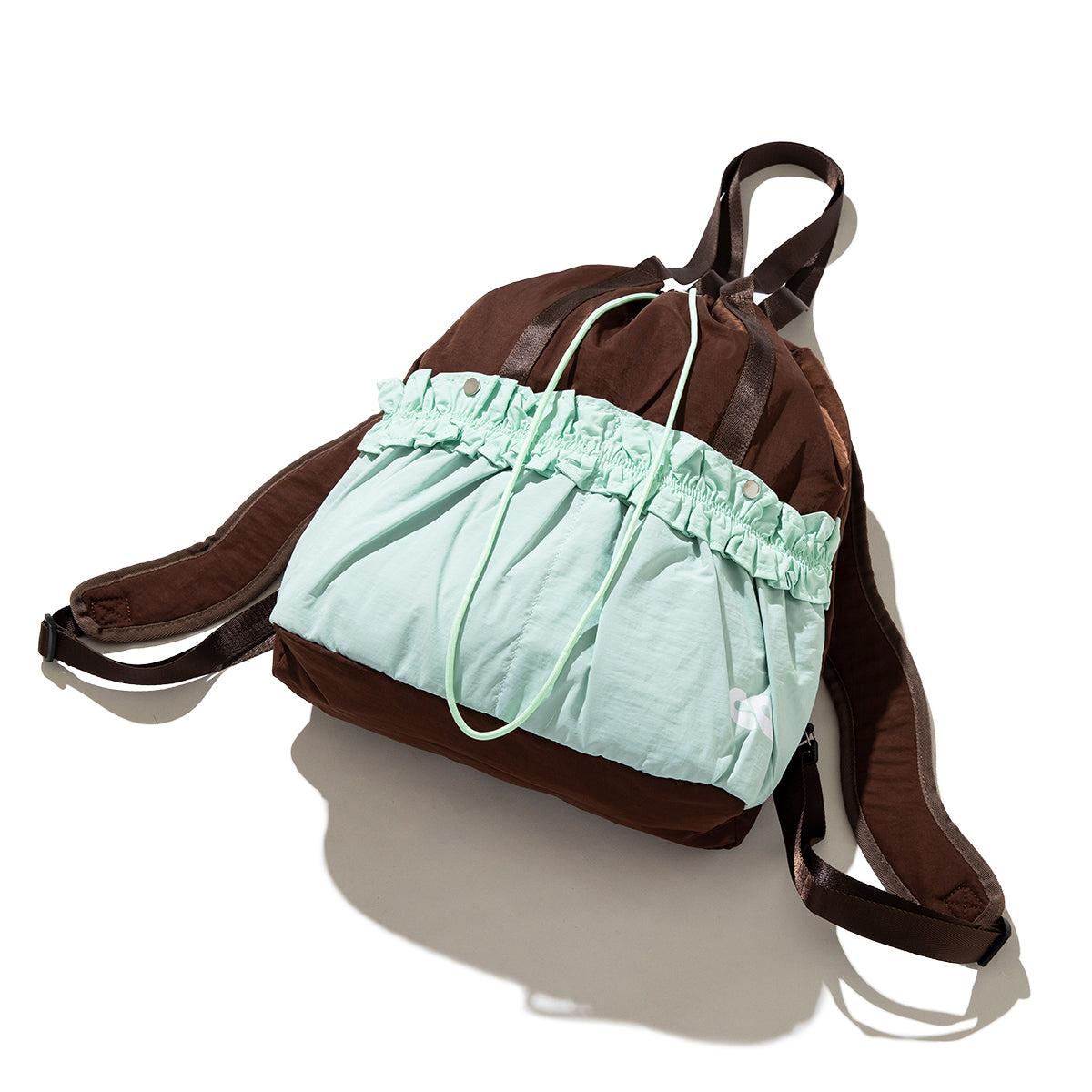 Casselini 2way Gather Napsack キャセリーニ 2WAYギャザーナップサック 262-110515【レディース ナップザック トートバッグ バイカラー 2WAY仕様 カジュアル 26FW】