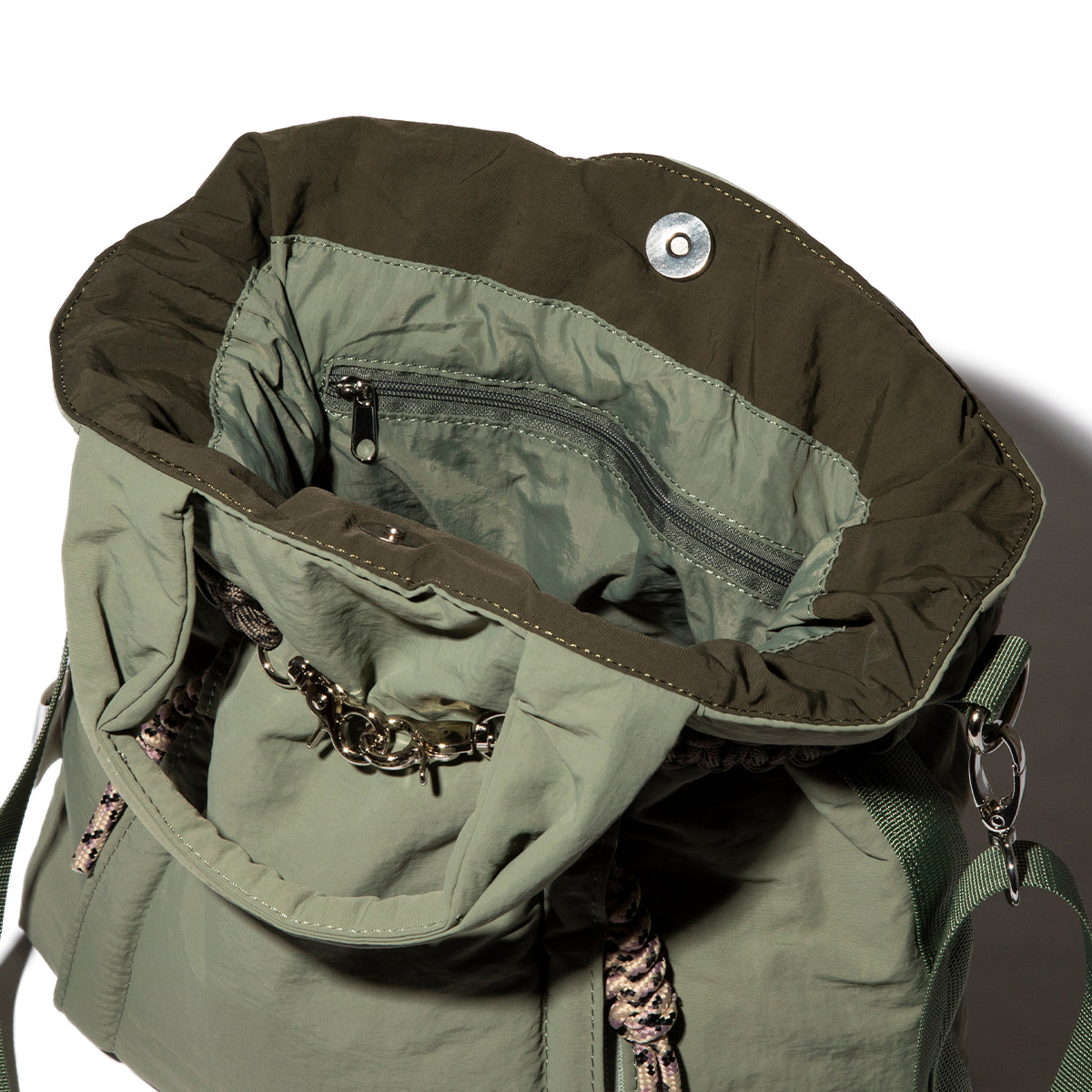 CONTROL FREAK Nylon Cord Belt Tote コントロールフリーク ナイロンコードベルトトート 252-120514【レディース ナイロン素材 マルチWAY 26FW】