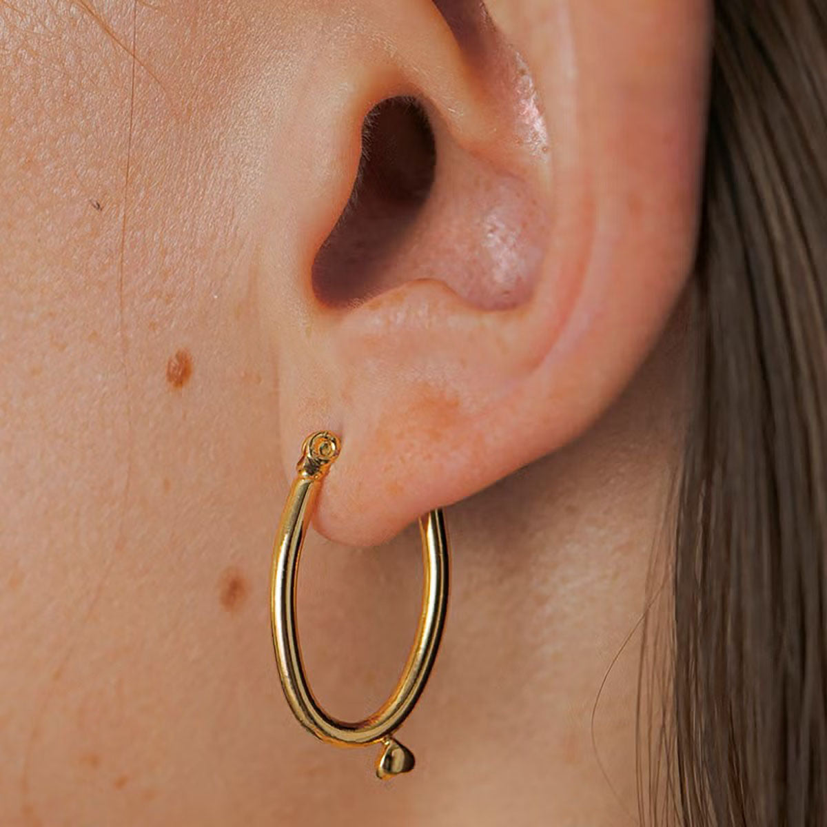 LAPUIS Petit Heart Pierced Earrings ラピュイ プチハートピアス 262-220110【レディース フープピアス 日本製 アクセサリー シンプル 26FW】