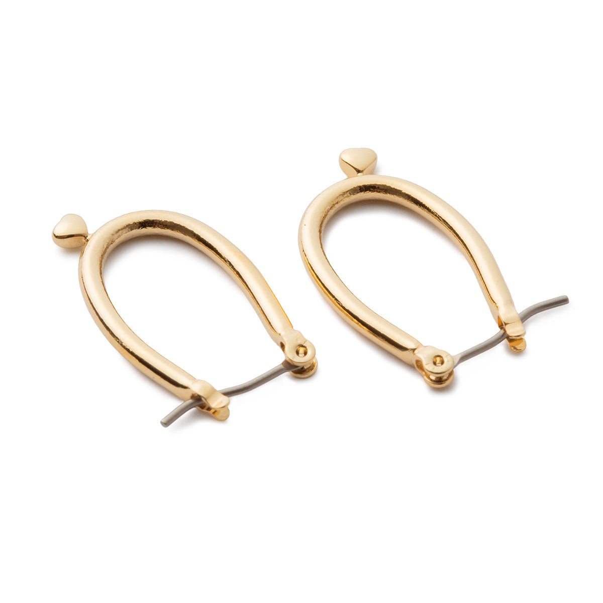 LAPUIS Petit Heart Pierced Earrings ラピュイ プチハートピアス 262-220110【レディース フープピアス 日本製 アクセサリー シンプル 26FW】
