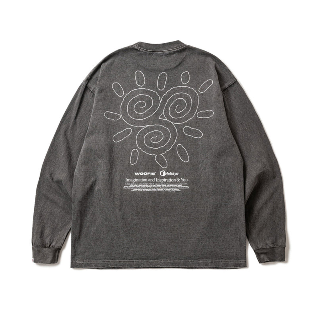 SAYHELLO Pigment The Stroke L/S Tee セイハロー ピグメント ザ ストローク L/S ティー 26FW-D2-01【メンズ ロングTシャツ ロンT スクリーンプリント バッグプリント 26FW】