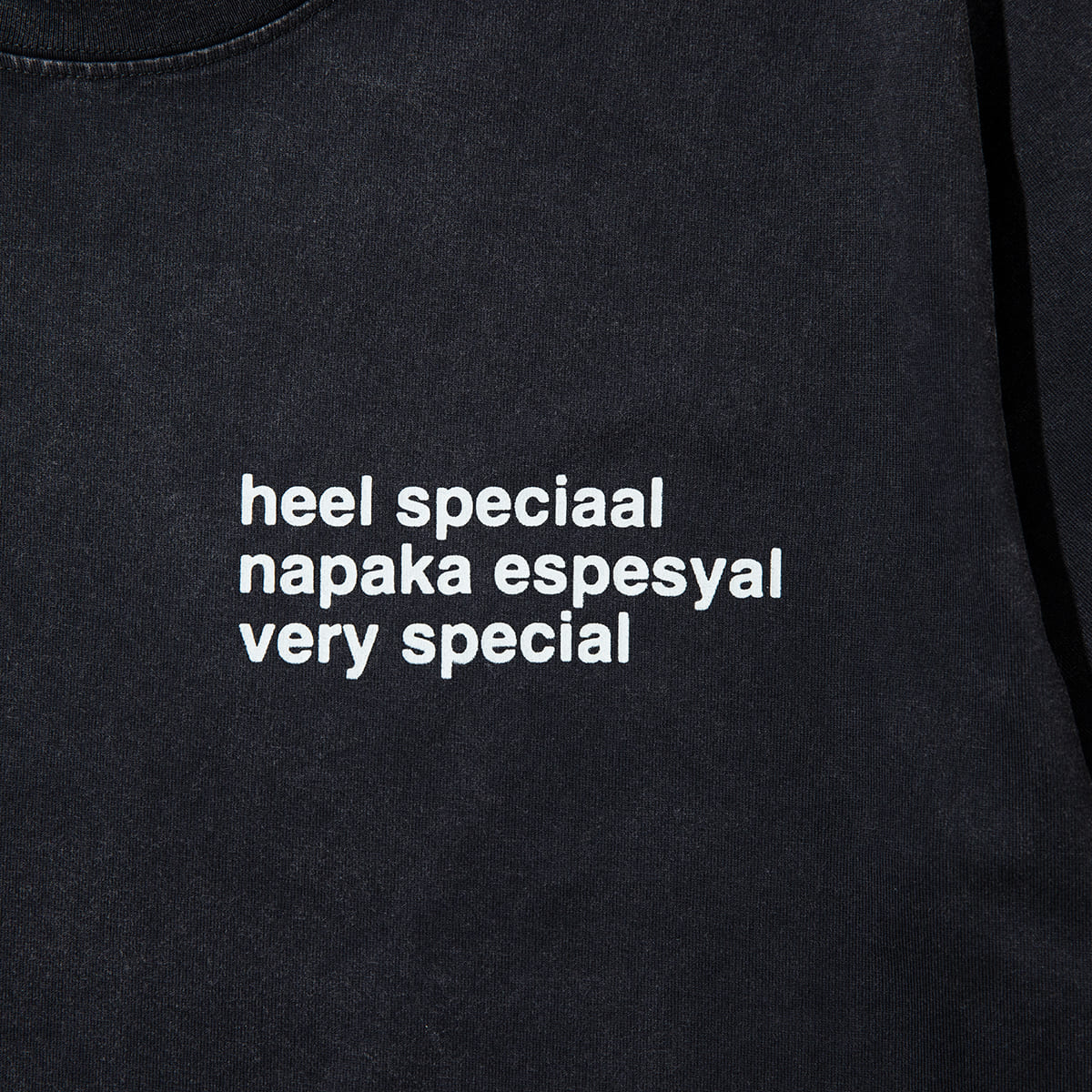 VERY SPECIAL Tranlsate T-shirt ベリースペシャル トランスレート Tシャツ VS26AW00200【メンズ 半袖Tシャツ ピグメントダイ グラフィックデザイン ヴィンテージ感 26FW】