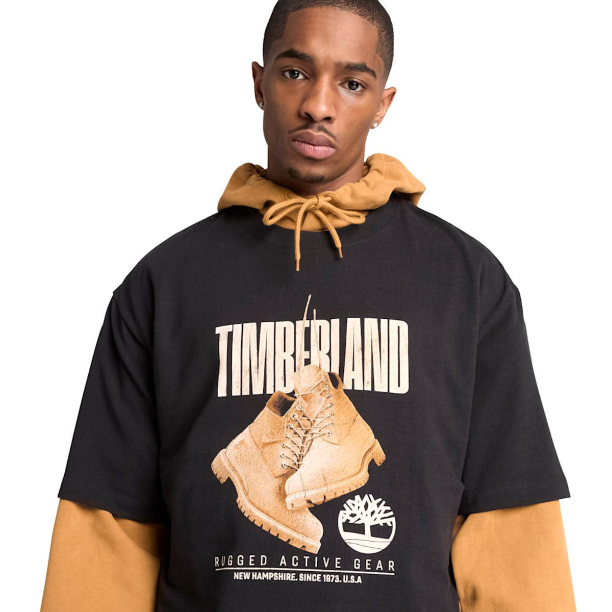 Timberland Graphic T-Shirt ティンバーランド グラフィック Tシャツ A5TH7【メンズ 半袖Tシャツ オーガニックコットンTシャツ リラックスフィット 26FW】