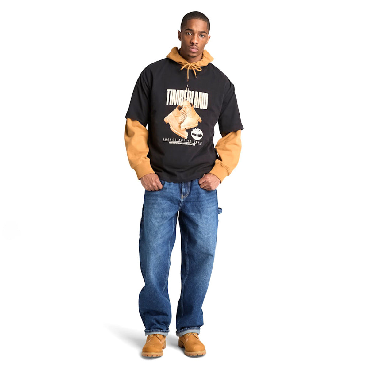 Timberland Graphic T-Shirt ティンバーランド グラフィック Tシャツ A5TH7【メンズ 半袖Tシャツ オーガニックコットンTシャツ リラックスフィット 26FW】