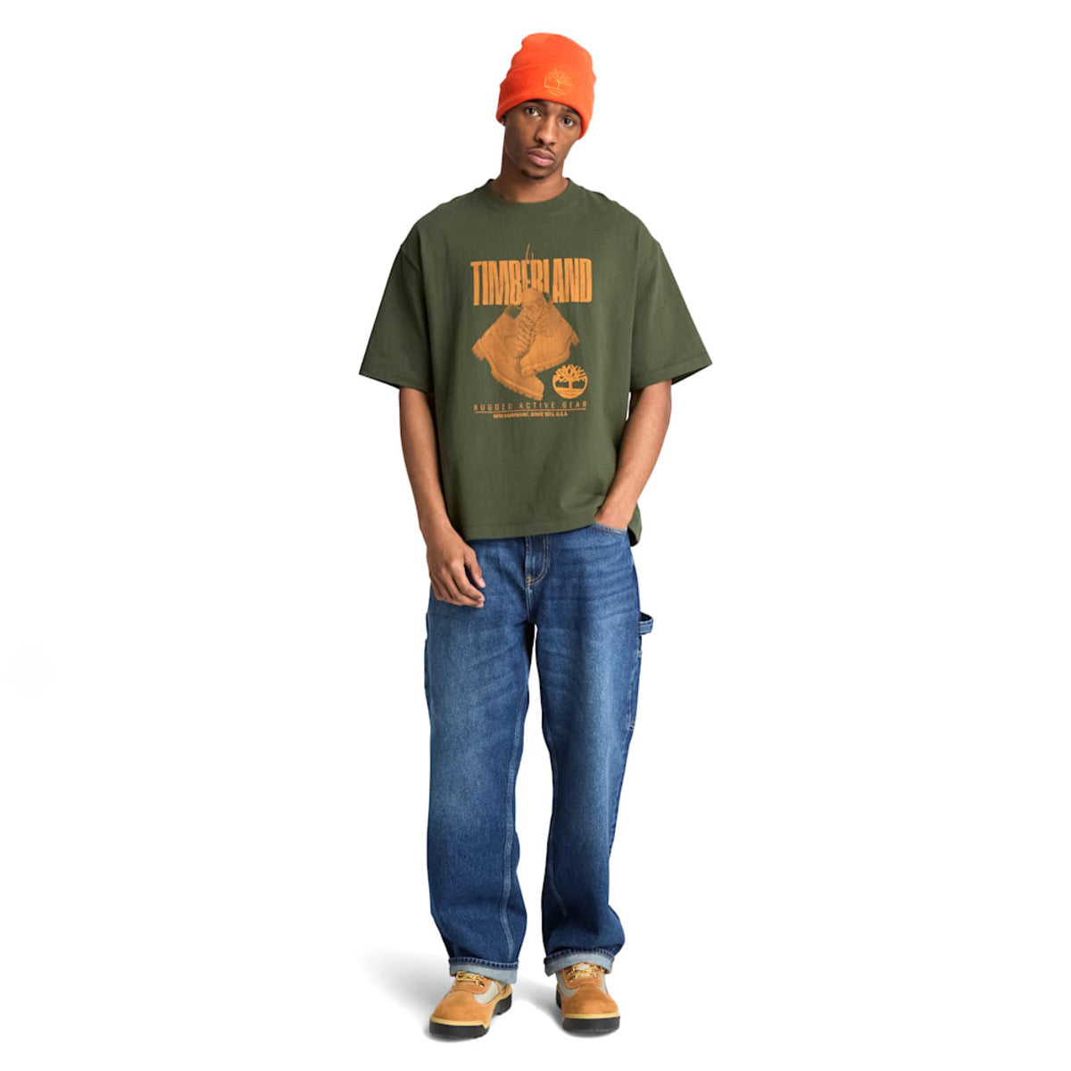 Timberland Graphic T-Shirt ティンバーランド グラフィック Tシャツ A5TH7【メンズ 半袖Tシャツ オーガニックコットンTシャツ リラックスフィット 26FW】