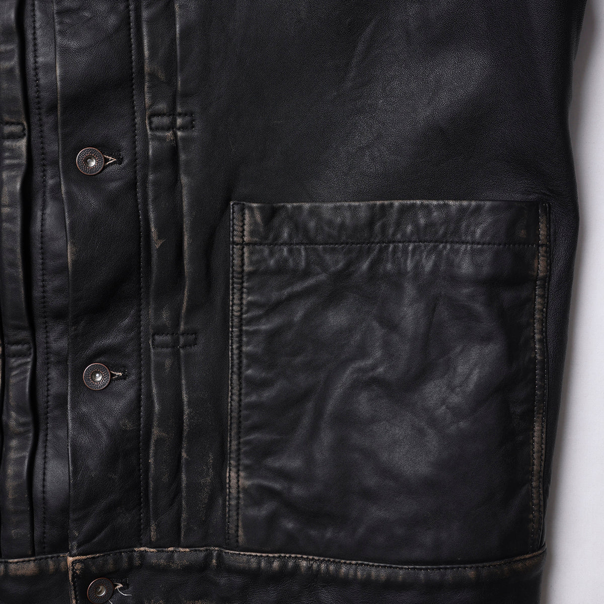 Liberaiders WASHED LEATHER JACKET リベレイダース ウォッシュド レザー ジャケット 730132603【メンズ レザージャケット 羊革 ヴィンテージライク ウォッシュ加工 26FW】