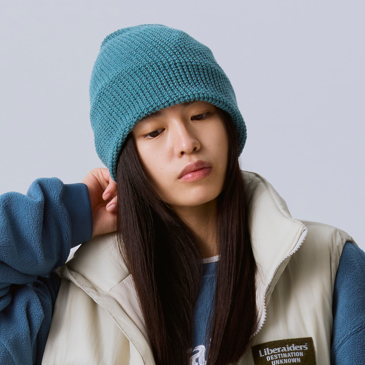 Liberaiders 3WAY BEANIE リベレイダース スリーウェイ ビーニー 739042603【メンズ ビーニー サーマル編み 天竺編み ニット帽 帽子 26FW】